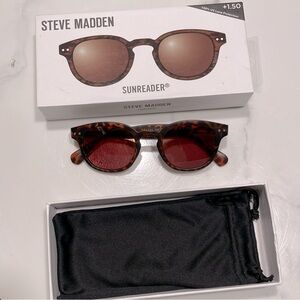 Steve Madden‎ Sunreader +1.50 Brown Tortoise Reading Glasses